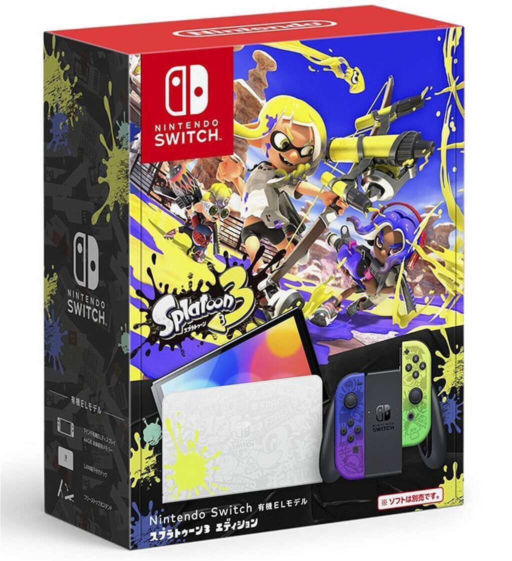 NEW Nintendo Switch OLED 64GB Splatoon Limited Edition Console +