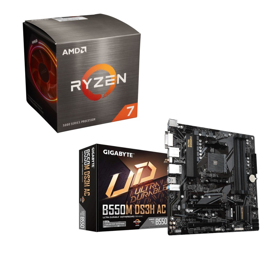 🔥 AMD Ryzen 7 5800XT + Gigabyte B550M DS3H AC WiFi MicroATX