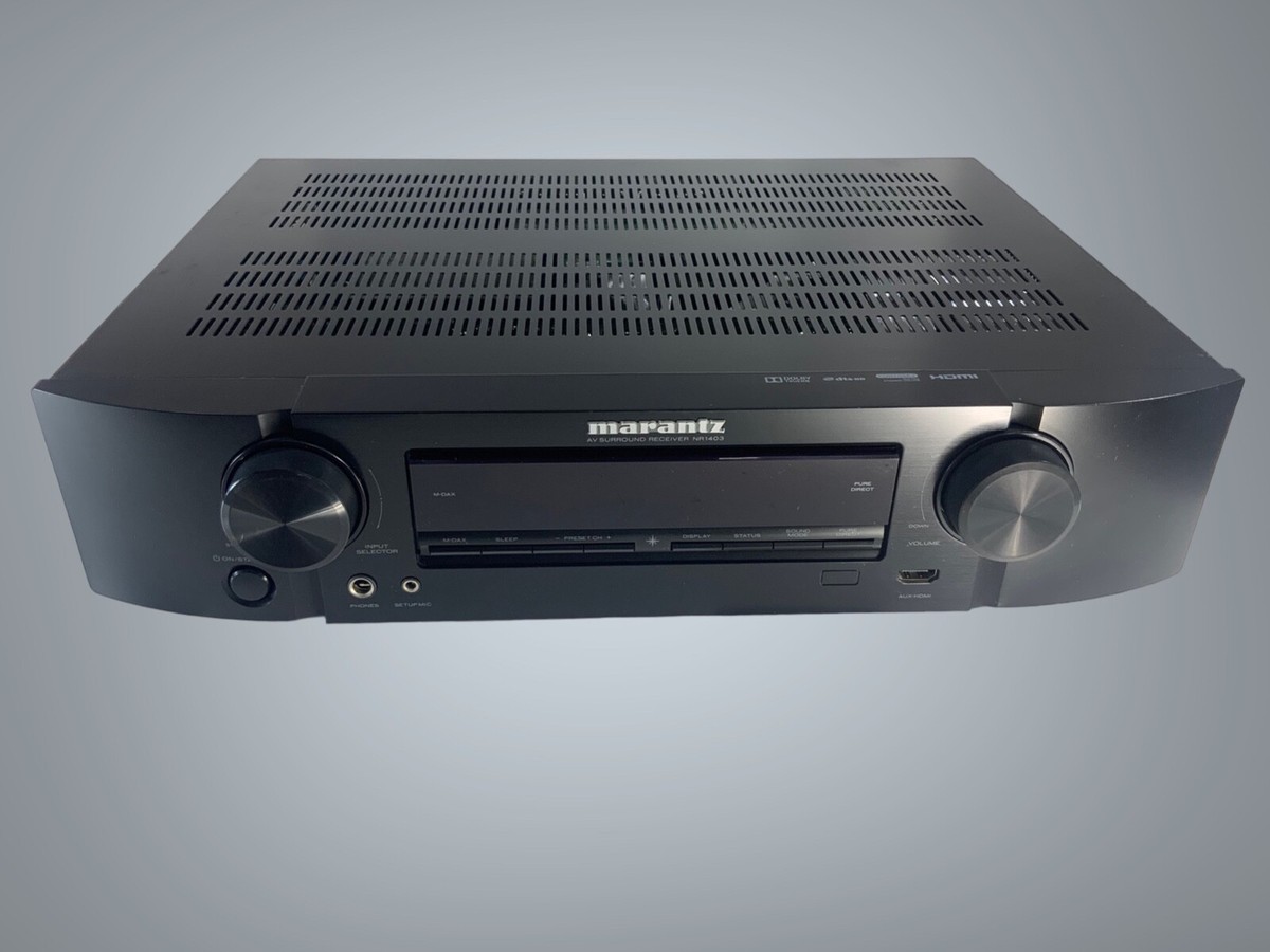 MARANTZ NR1403 5.1-CH A/V RECEIVER DOLBY DTS-HD AUDYSSEY W/ REMOTE
