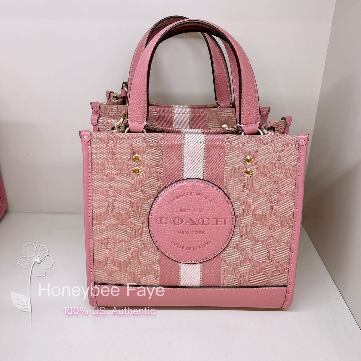 NWT Coach Dempsey Tote 22 In Signature Jacquard c8417/C5637/CJ576