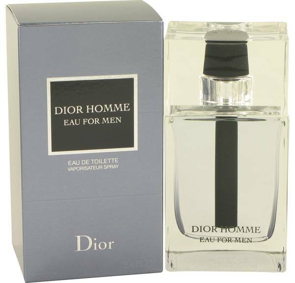DIOR HOMME EAU FOR MEN 3.4oz/100ML Edt no cellophane ,box ripped