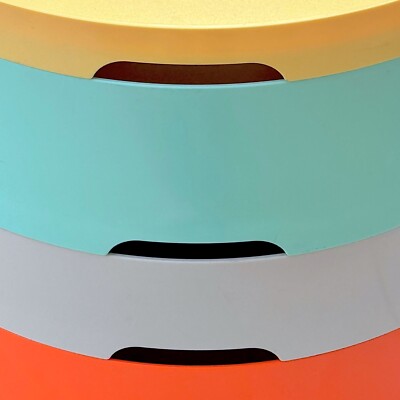 Vintage Ikea PS 2014 Retro Round Colorful Plastic Compartment