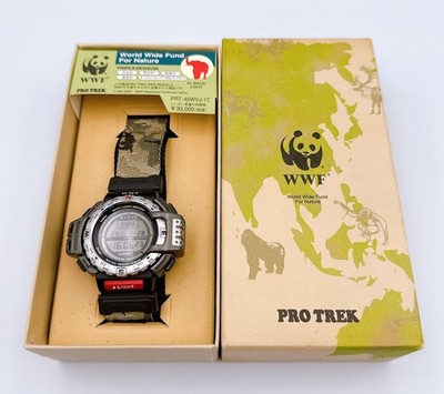 CASIO PROTREK PRO TREK PRT-40 WWF Edition Quartz Watch in Box