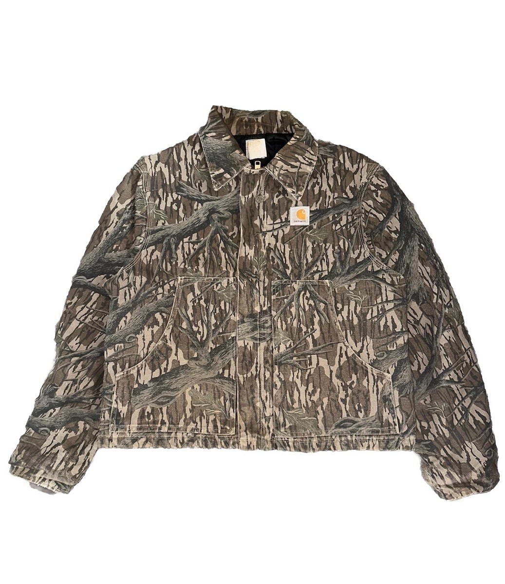VTG 90s M CARHARTT REALTREE MOSSY OAK J63MOT J22 DETROIT JACKET
