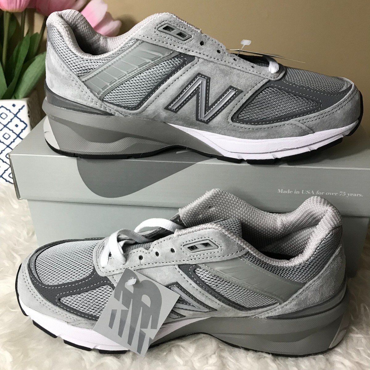 New Balance 990v5 Made In USA Castlerock Grey W990GL5 Women's