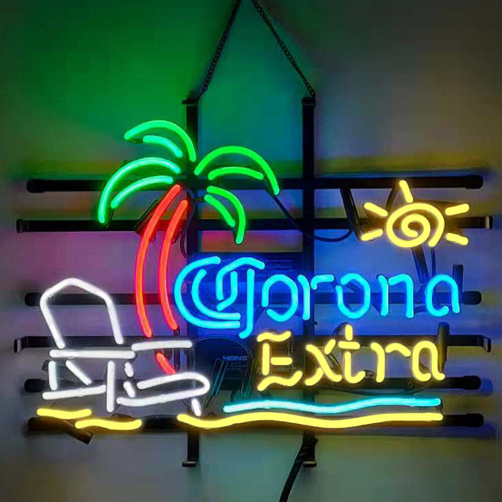 Corona Extra Neon Beer Sign Home Bar Man Cave Store Display Neon