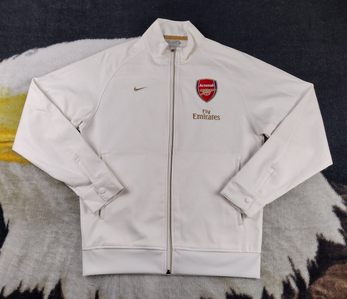 Arsenal Nike 2007/08 Limited Edition Ivory Off White Track Jacket