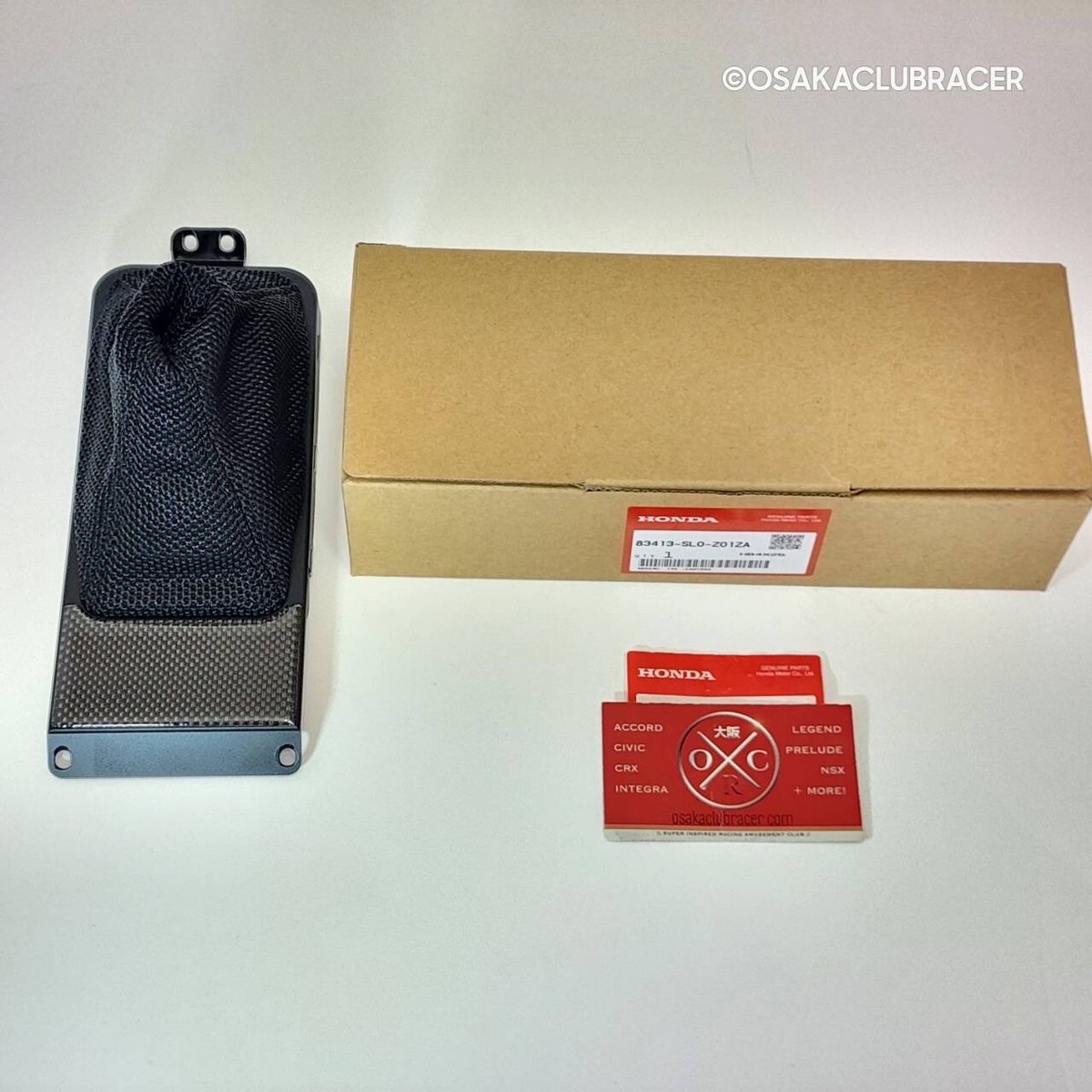 Genuine OEM Honda Acura NSX-R Shift Boot Carbon Fiber Mesh 91-05