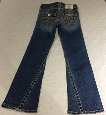 Vintage True Religion Joey Jeans Size 7 Orange Tone Rainbow Row
