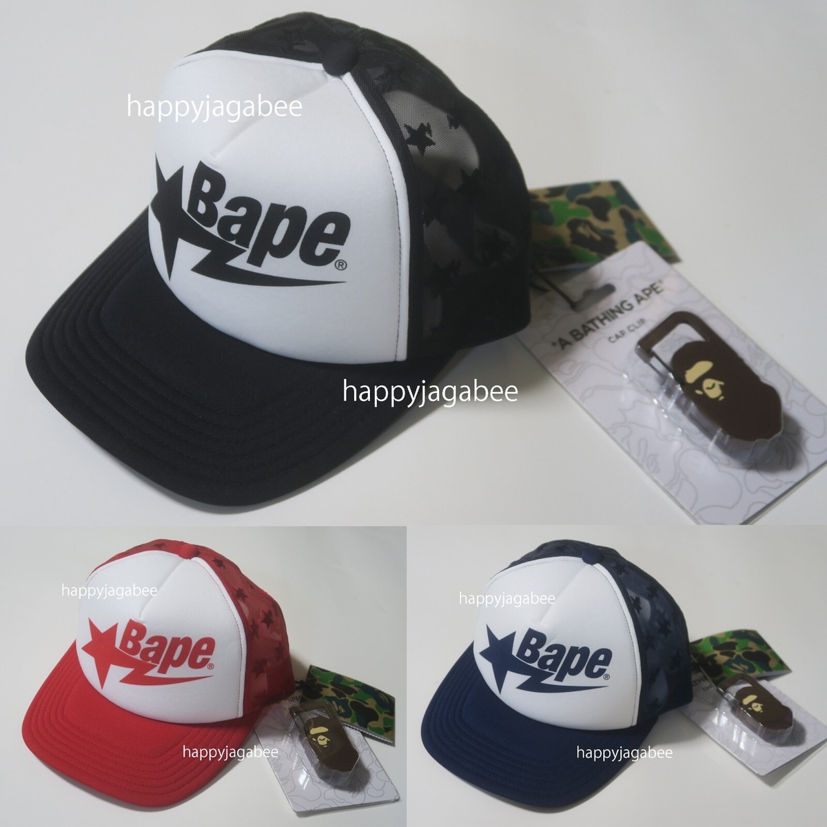 A BATHING APE Men's Goods BAPE STA MESH CAP ( EMBROIDARY TYPE