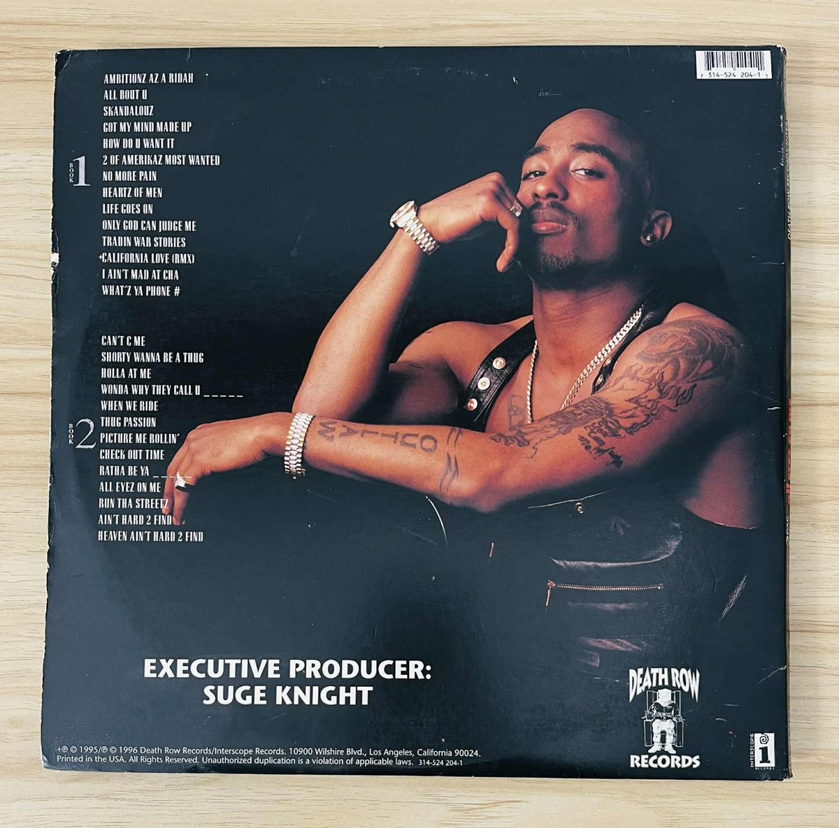 2pac TUPAC / All Eyez On Me 1996 US Original 4LP Vinyl Death Row