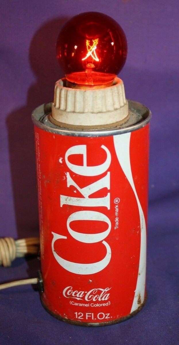 Coca Cola Lamp made from vintage steel can 12 oz works great | eBay