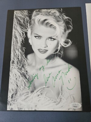 Very Rare Anna Nicole Smith - Signed & Inscribed 8x10 Color Auto