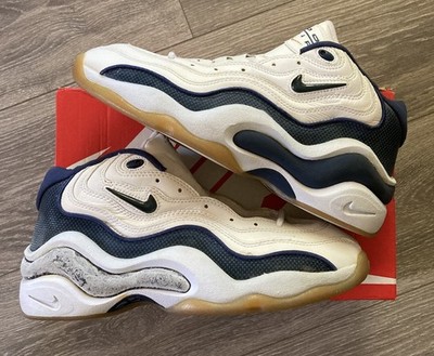 Nike Air Zoom Flight 96 White/Navy-Metallic Gold-Black Size 10