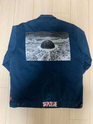 SUPREME AKIRA WORK JACKET Size M Navy Otomo Rare Kaneda used Japan