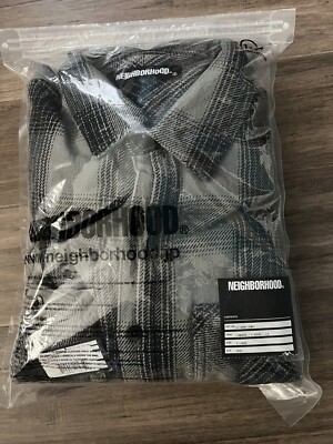 Neighborhood Shirt Check Flannel Lumbers C-Shirt Ls Gray X-Large