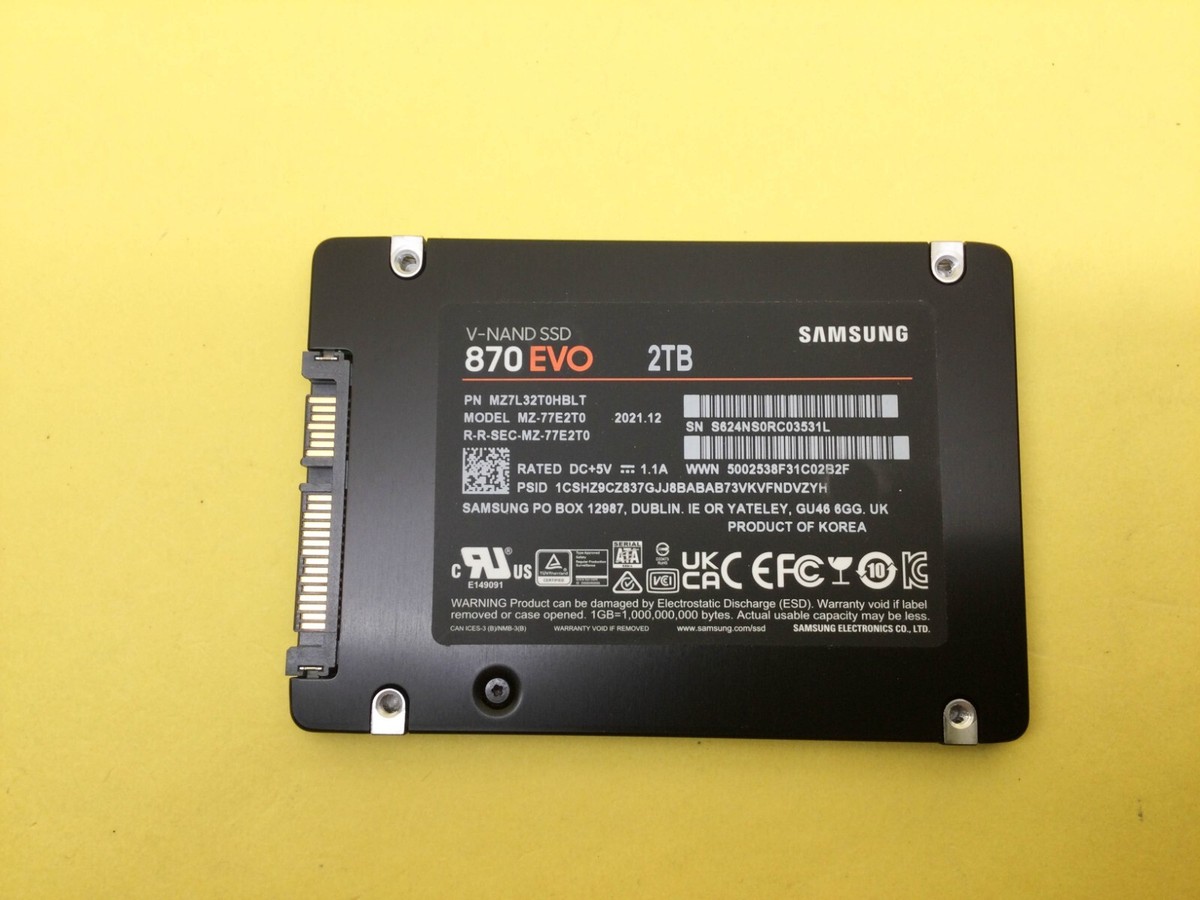 Samsung 870 EVO Series 2TB SATA 2.5