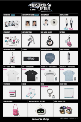 JIN BTS #RUNSEOKJIN_EP.TOUR in JAPAN OFFICIAL MERCHANDISE JPFC | eBay