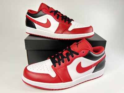 Nike Air Jordan 1 Low Retro Bulls Chicago Bred Mens Size 553558