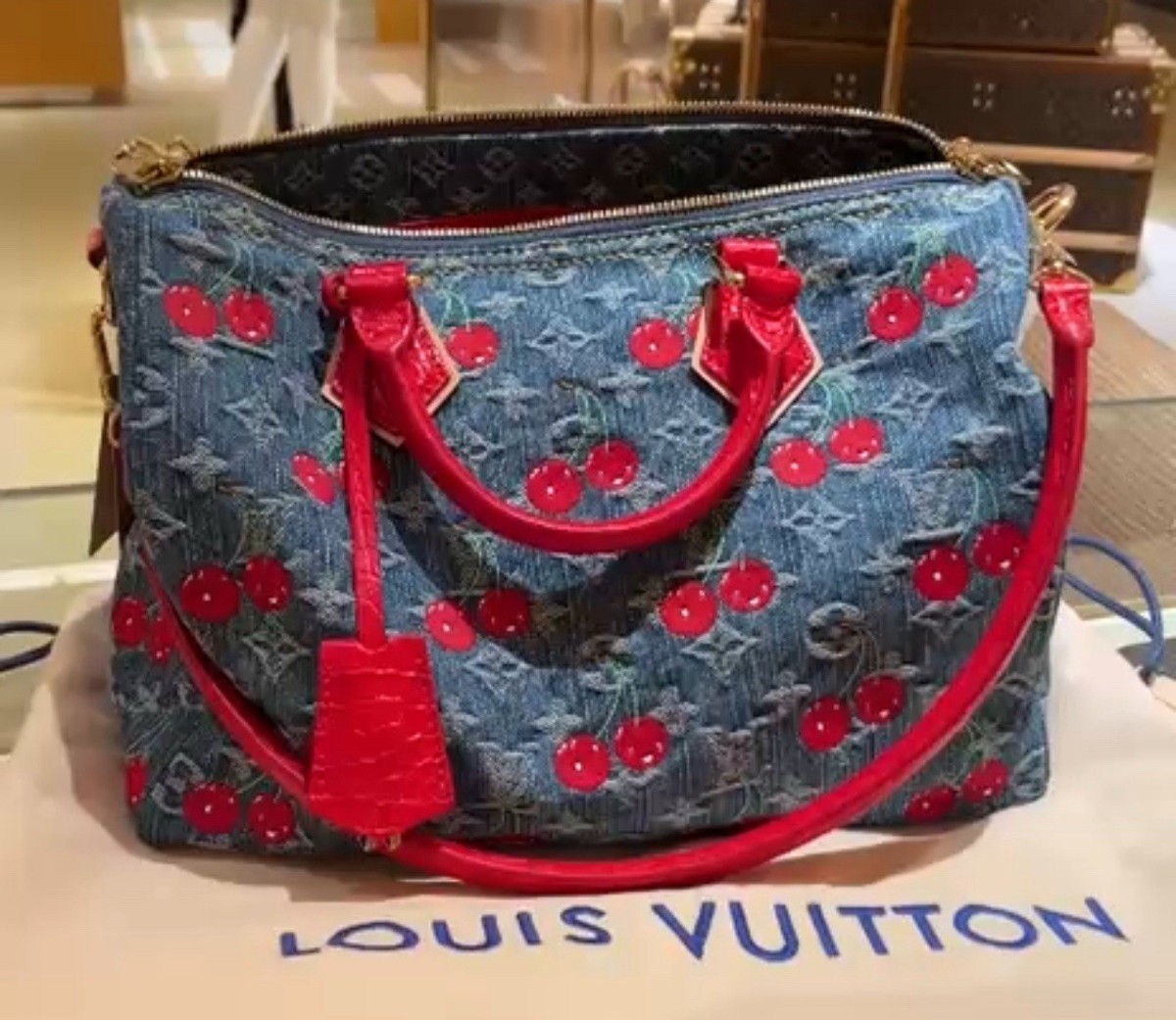 New Louis Vuitton Speedy Soft 30 Takashi Murakami Cherry Blossom