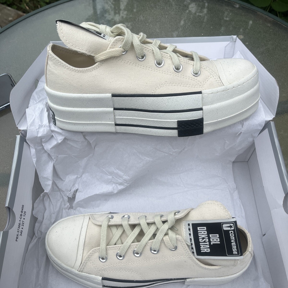 Size 6.5 - Converse Chuck 70 Low DRKSHDW DBL DRKSTAR x Rick Owens