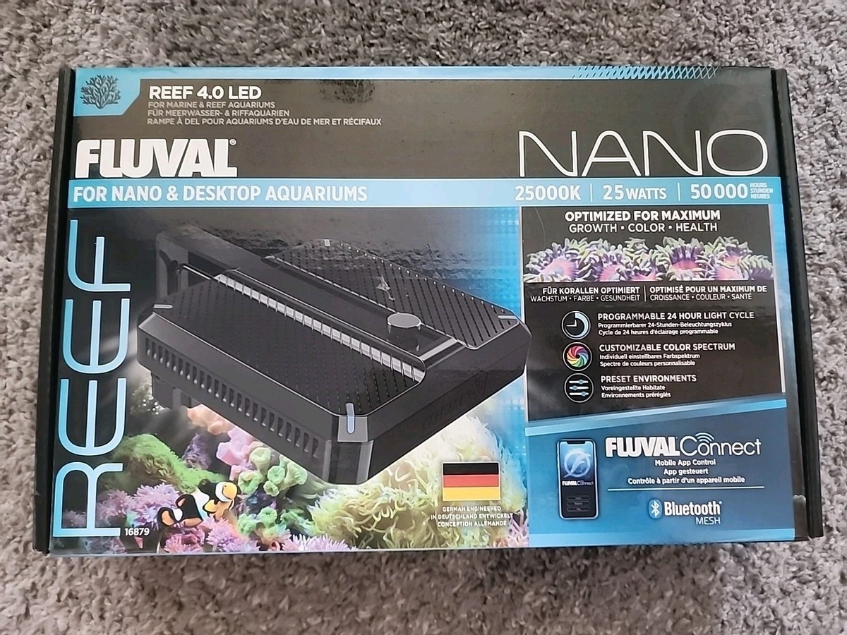 Fluval Reef 4.0 Nano LED Aquarium Light - Bluetooth Mesh 25w