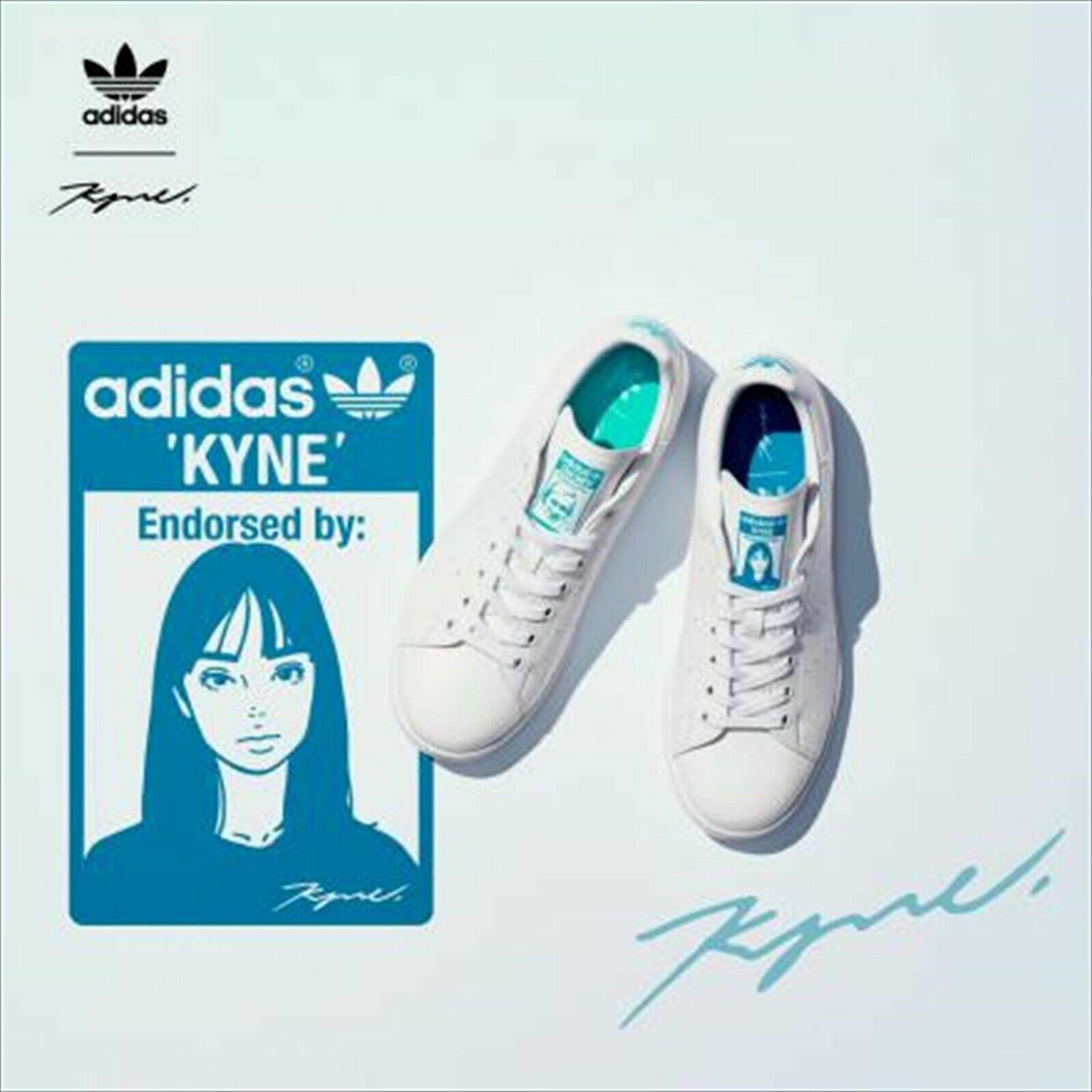 KYNE ADIDAS ORIGINALS STAN SMITH FOOTWEAR WHITE PULSE AQUA GX7690