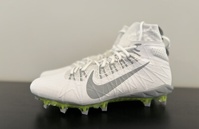 Nike Alpha Huarache 7 Elite LAX White Lacrosse Cleats CJ0224-103