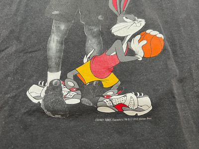 Vintage 1993 Nike Air Michael Jordan Looney Tunes Space Jam Mars T