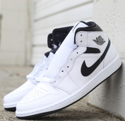 Nike Air Jordan 1 Mid Reverse Panda DQ8426-132 Mens New | eBay