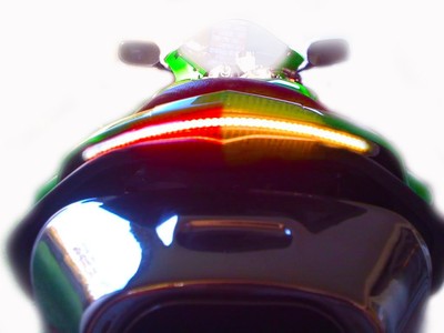 2007-2008 Kawasaki ZX6R ZX6 Smoked Integrated Tail Light Kit with