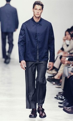 Vintage Archive Prada Men Spring 1998 Dark Grey Padded Silk Jacket