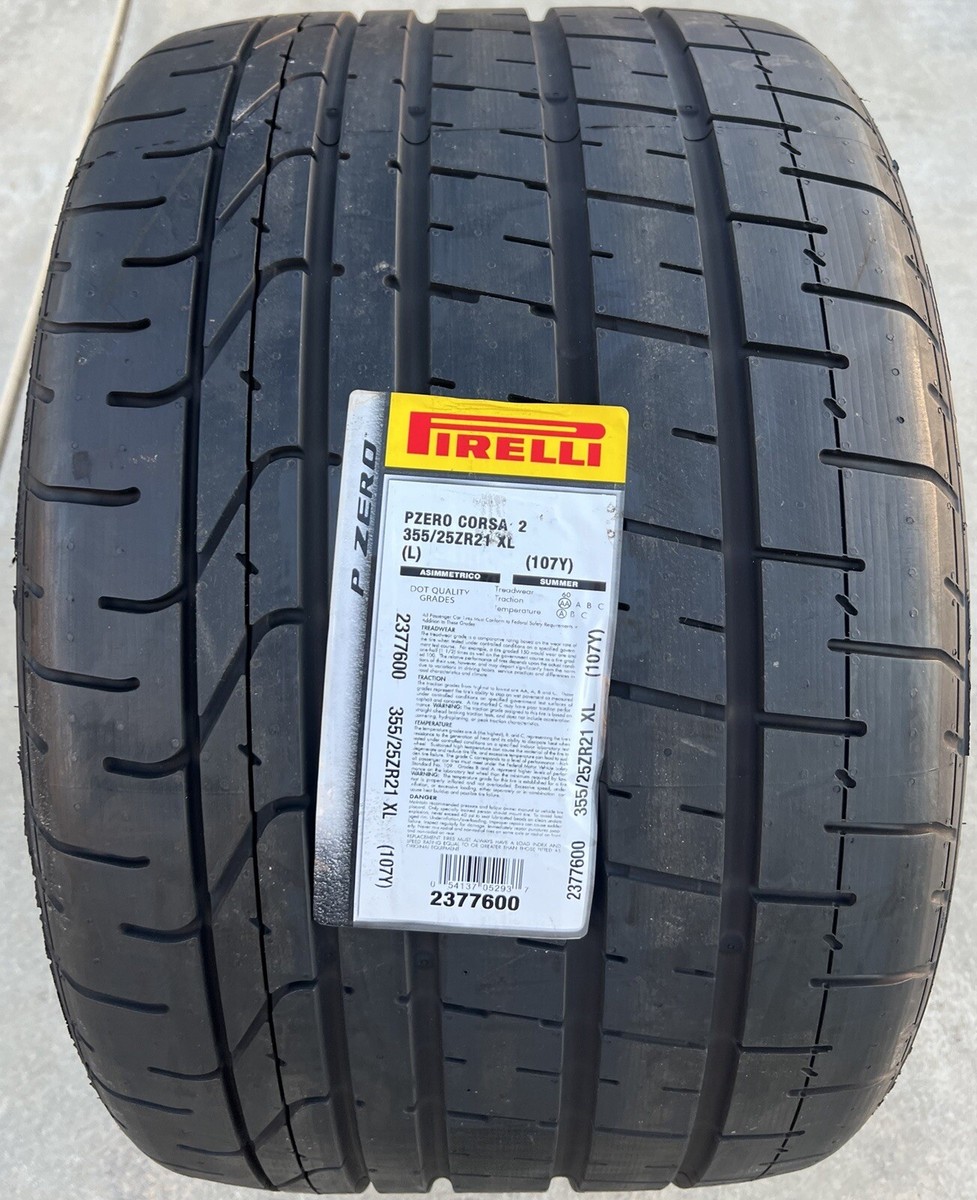 TWO BRAND NEW 355/25ZR21 Pirelli P Zero Corsa 2 Lamborghini
