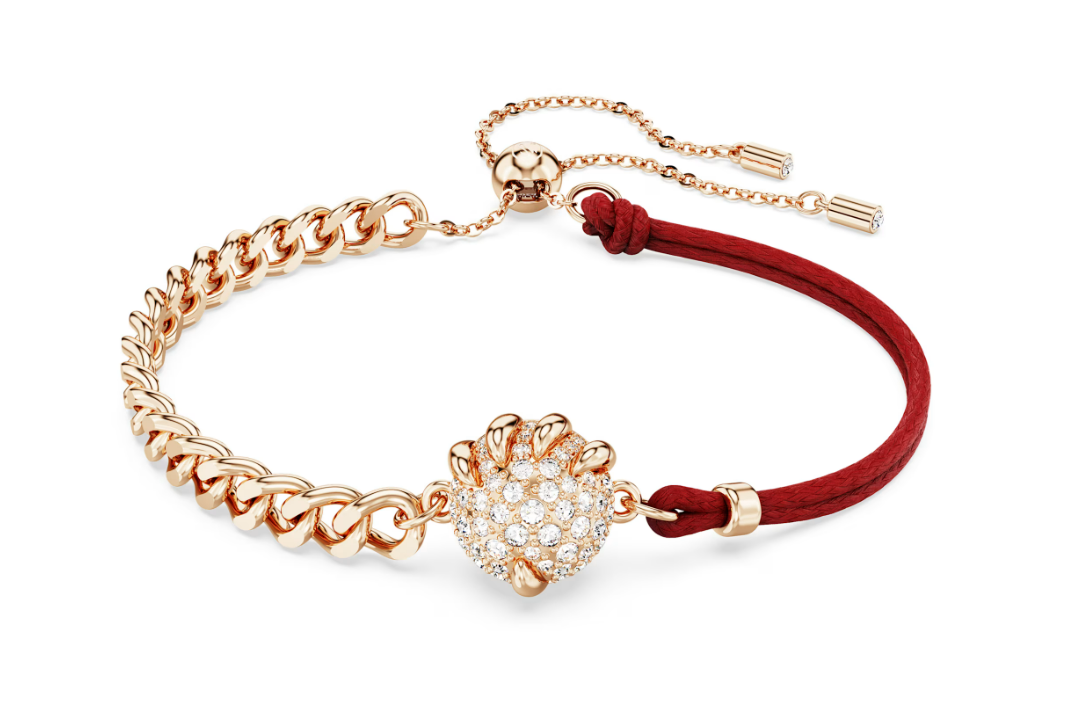 Swarovski - Dragon & Phoenix bracelet -Dragon's claw, Red, Rose