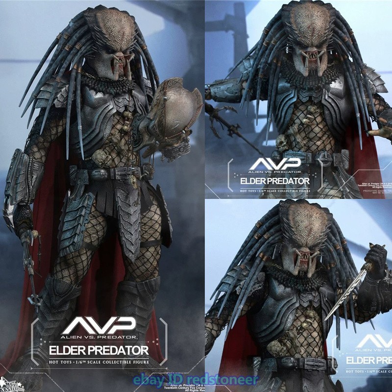 Hot Toy Predator 2 1/6 Grayback Elder Action Figure Model