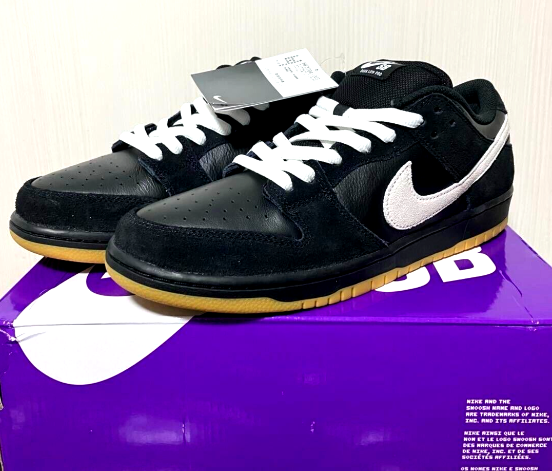 Nike SB Dunk Low Pro HF3704-003 Black White men's | eBay