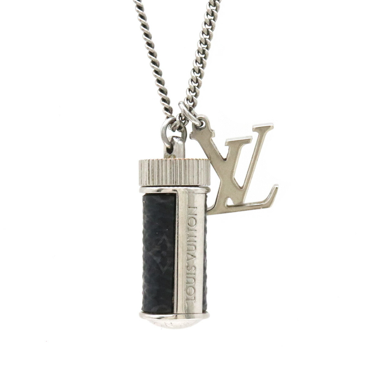 LOUIS VUITTON Collier Charms Monogram Eclipse M63641 Necklace | eBay