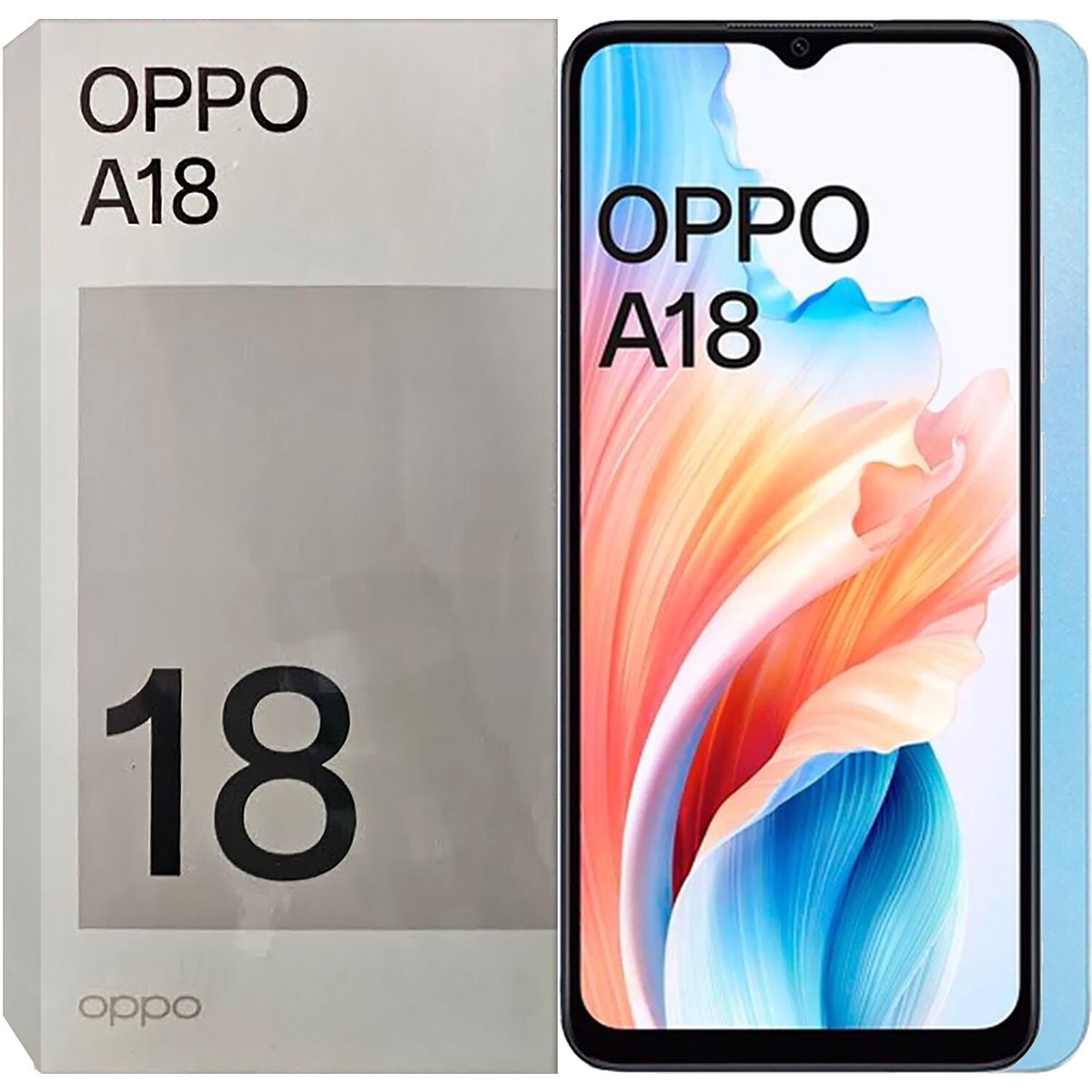Oppo A18 4G Glowing Blue 128GB + 4GB Dual-SIM Factory Unlocked GSM