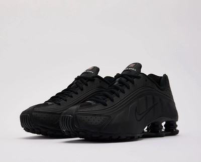 Women's Size 8 | Mens 6.5 Nike Shox R4 Shoes Triple Black Max