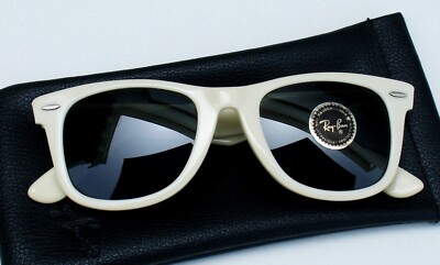 Vintage B&L Ray Ban USA Wayfarer 5022 Creamy White Frame