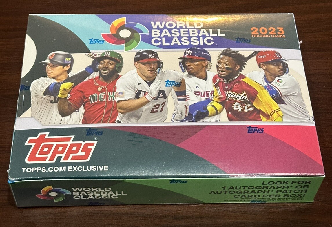 2023 Topps World Baseball Classic Factory Sealed Box 1 Autograph