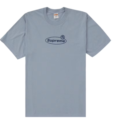 Supreme Warning Tee Dusty Blue (FW22T37) Size Large | eBay