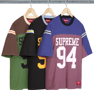 Supreme Split S/S Football Top Black Green Purple 3colors SS25 | eBay