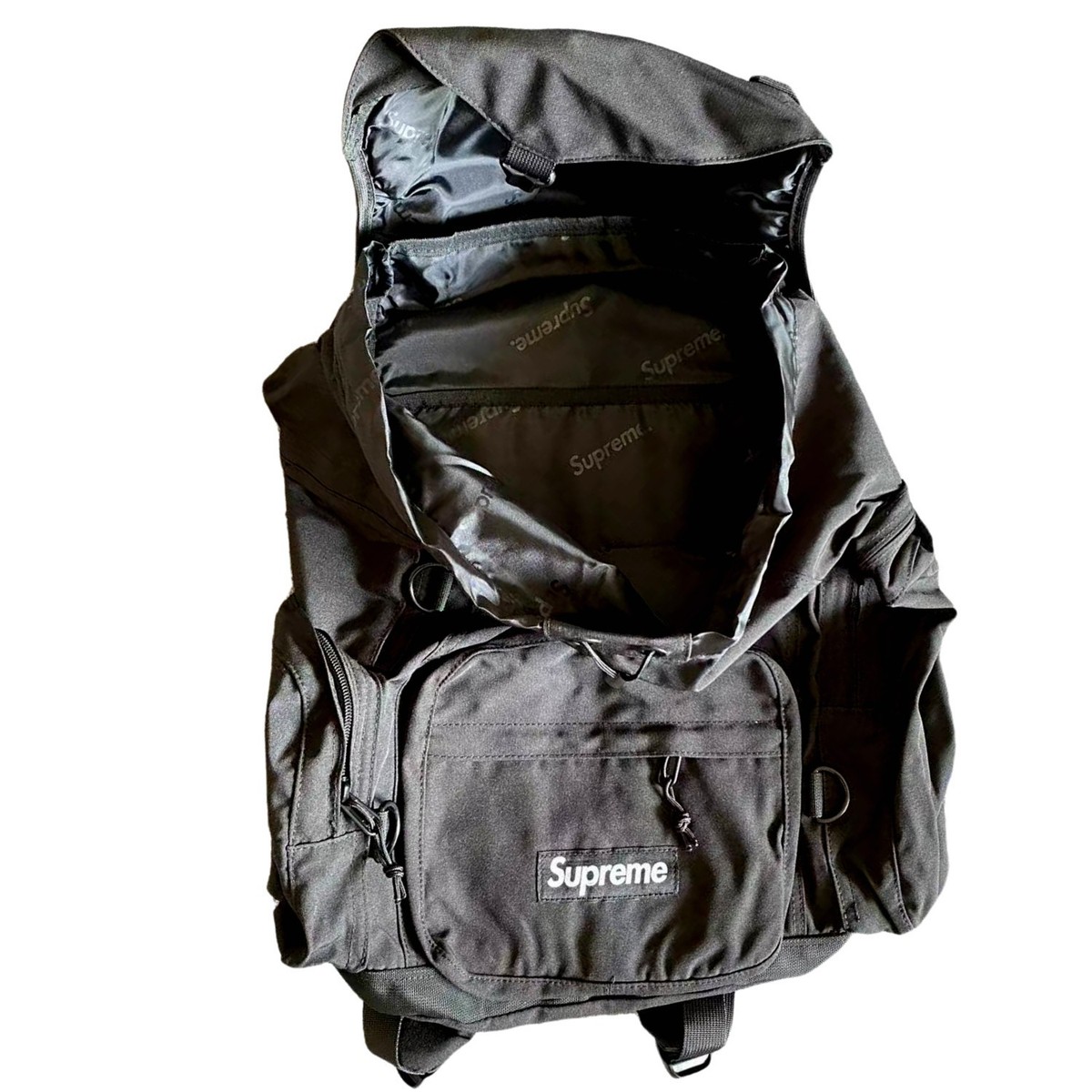Supreme Military Field Backpack Black Box Logo SS23 | eBay