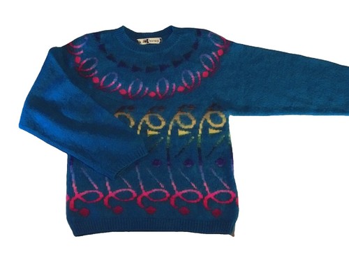 NKNIT Wave pattern mohair knit Blue x Brown NKNIT22AW-016 | eBay