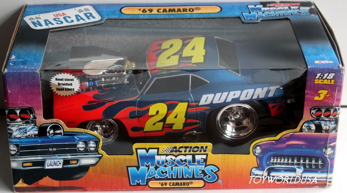Muscle Machines Nascar '69 Camaro #24 Jeff Gordon DuPont 1-18