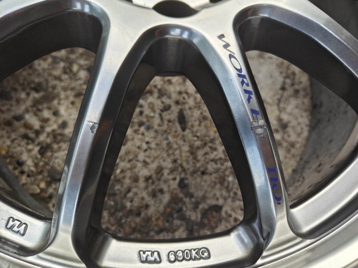 JDM WORK Emotion 11R 4 Rims 17x7 +38 5x114.3 One Piece Cast