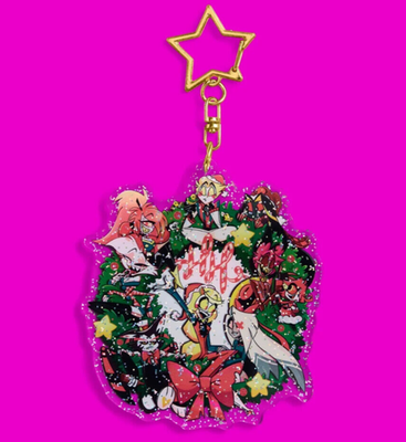 2024 Hazbin Hotel Limited Edition Holiday Keychain - HOTEL STAFF