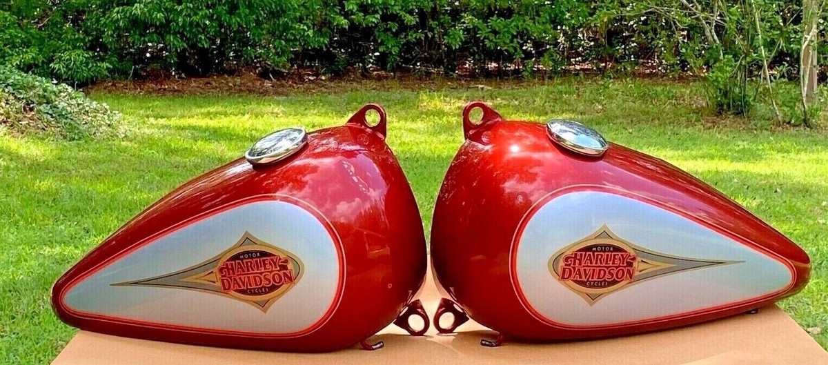 Harley Davidson FLSTC Heritage Softail Gas Tanks OEM Aztec Orange