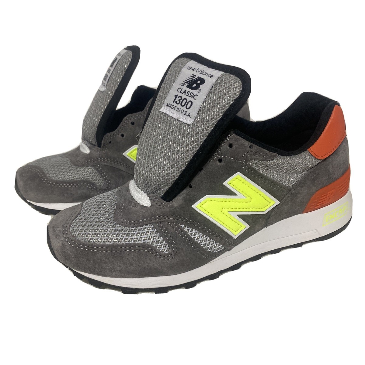 Size 4.5 - New Balance 1300 Made In USA Grey Orange for sale